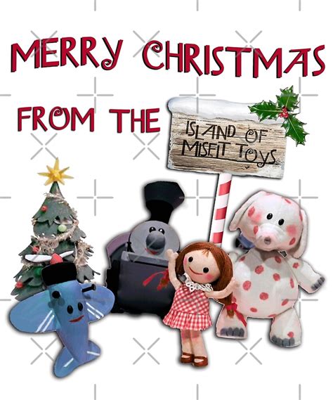 merry christmas   island  misfit toys  moglow redbubble