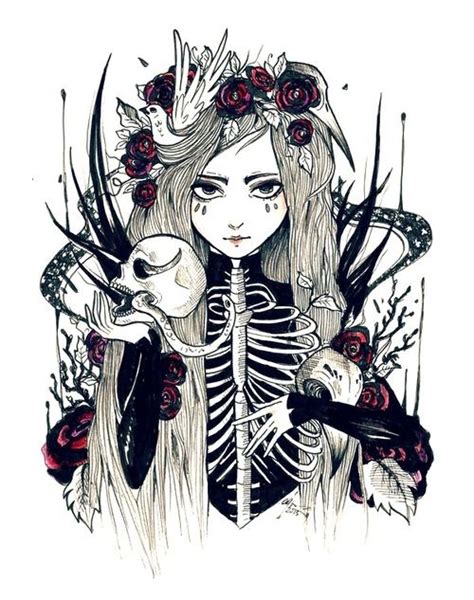goth girl illustration ☯★☮ pastel goth art goth art drawings