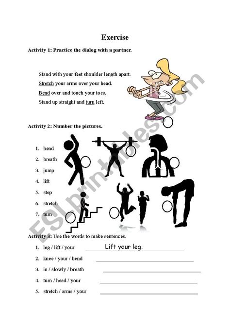 exercise esl worksheet  jennings teacher