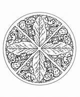 Mandalas Colorare Coloriages Disegni Leaf Adulti Malbuch Erwachsene Gratuit Bambini Justcolor Adulte Nggallery sketch template