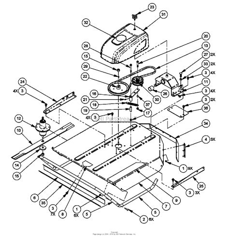 dr power  walk  mower ser   current parts diagram  deck assembly