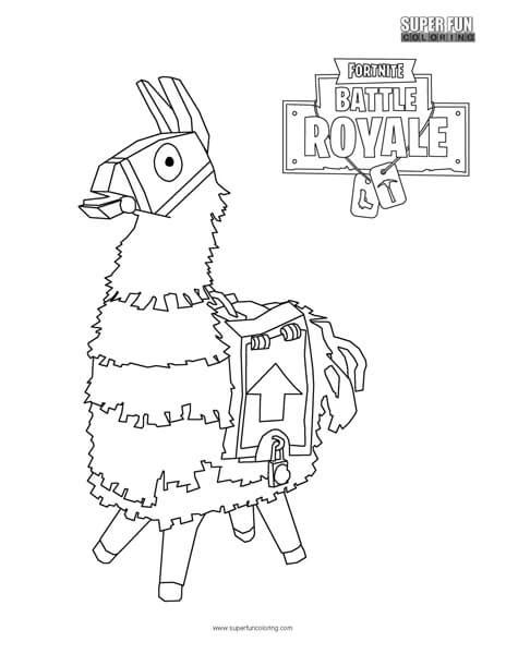 llama fortnite coloring page llama coloring page  coloring page
