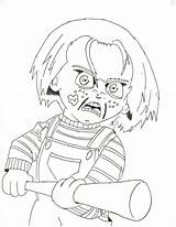 Chucky Coloring Pages Doll Killer Printable Drawing Bride Tiffany Getdrawings Print Kids Color Getcolorings Colorings Template sketch template
