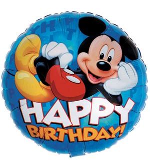 mickey mouse happy birthday balloon