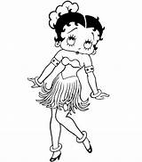 Betty Boop Coloring Pages Printable Kids sketch template