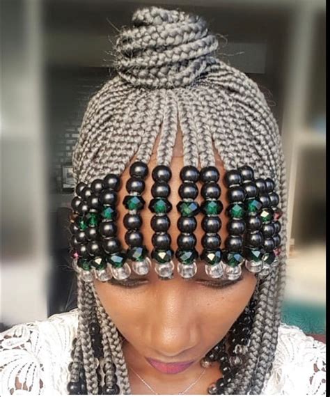 braided cornrow wig with beads pls chose your preferred etsy