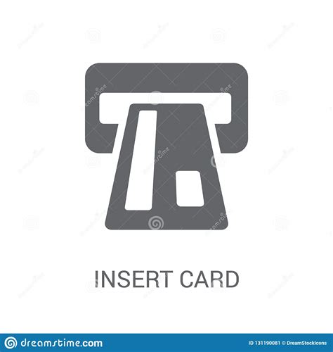 insert card icon trendy insert card logo concept  white background