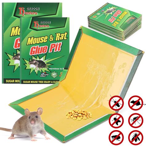 deago large mouse glue traps  enhanced stickiness snake rat mouse