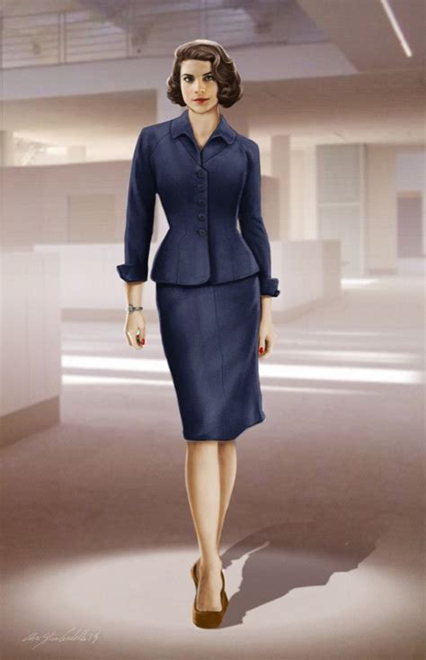 concept art of peggy carter in office dress from captain america the winter soldier 2014