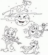 Coloring Diddle Clipart Hey Fiddle Cat Clip Print Clker sketch template
