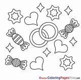 Coloring Valentine Candies Sheets Pages Sheet Valentines Title sketch template