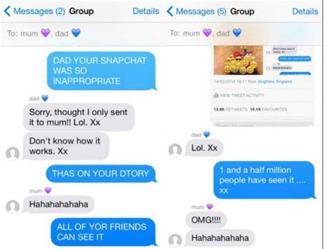 Girl Adds Dad On Snapchat Dad Sends Dick Pic