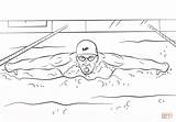 Coloring Phelps Michael Pages Sports Micheal Water Template sketch template