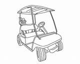 Golf Cart Drawing Vehicle Paintingvalley Drawings sketch template