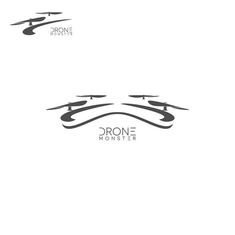 create  minimalist drone logo  drone monster winning design  responsif drone logo