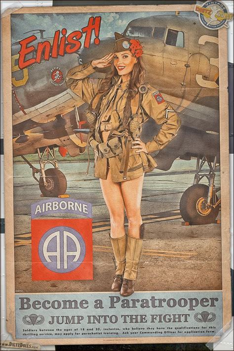 propaganda pinups become a paratrooper by
