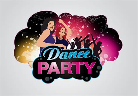 dance party logo   vector art stock graphics images