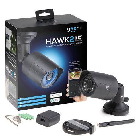 geeni hawk  indooroutdoor hd p wi fi wired standard surveillance camera ip weatherproof