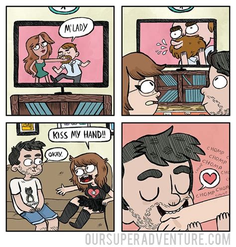 these comics show what it looks like when two weirdos fall in love