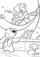Lilo Pages Stitch Coloring Coloring4free Printable Kids sketch template