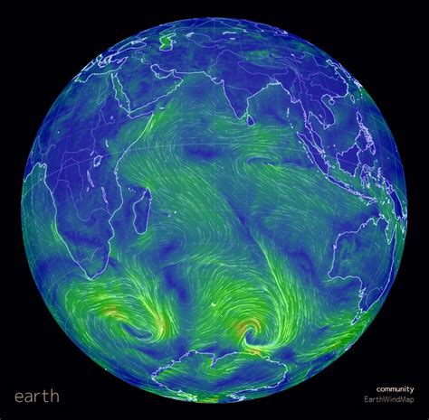 nullschool earth wind map weather map