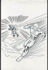 Coloring Captain Cold Roach Comic Pg Flash Dc David Book Size Click sketch template