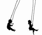 Children Silhouettes Swinging Climbing Clipartmag Drawception sketch template