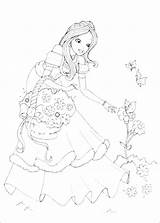 Princess Pages Coloring Beautiful Pretty Getcolorings Color sketch template