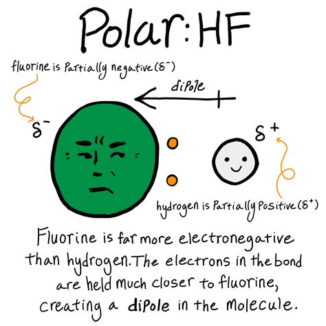ch polar  nonpolar atom closest  negative side    molecule