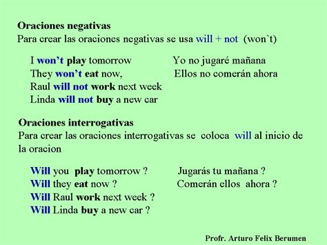 ejemplos de oraciones en ingles en futuro con will opciones de ejemplo
