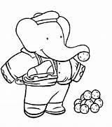 Babar Elefante Disegni Colorare Dibujar Ausmalbilder Pegar Juliette Armand Infantiles Webbrowser Anderen Benutzen Genügt Ordnung Sein sketch template