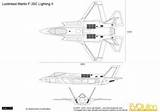 Lockheed F35 Blueprints Cutaway sketch template