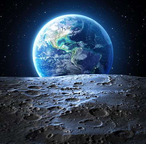 planeta tierra vista desde la luna fondo de pantalla  hd id