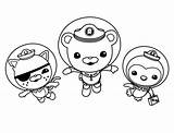 Coloring Octonauts Pages Print Coloriage Popular sketch template