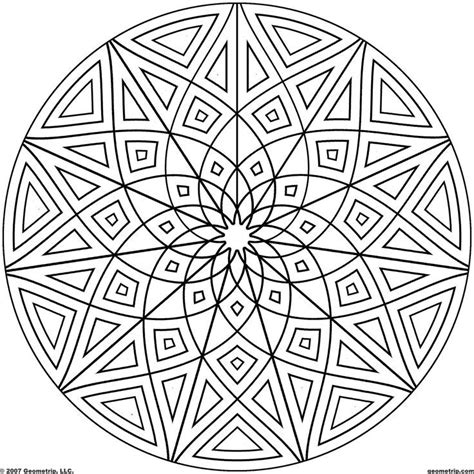 kaleidoscope coloring pages  adults coloring home