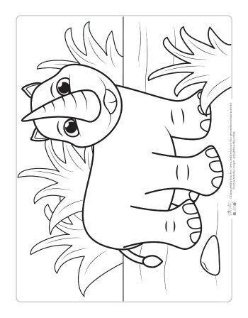 rhino coloring page  kids zoo animal coloring pages cute coloring