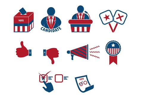set  presidential elections icon  vector art  vecteezy