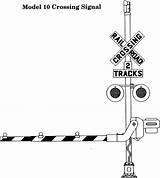 Crossing Train Railroad Coloring Clipart Pages Gates Color Clipground sketch template