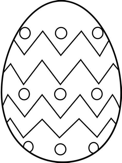 easter egg drawing template  getdrawings
