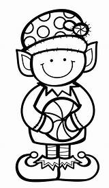 Christmas Coloring Preschool Pages Gnomes Digi Stamps Elves Early Education Clip sketch template