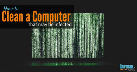 clean  computer  infected  virus  malware german