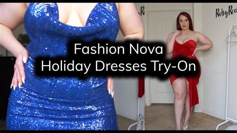 Fashion Nova Curve 2019 Holiday Dresses Try On Haul Ruby