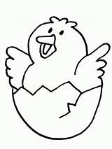 Coloring Easter Pages Chick Color Kids sketch template