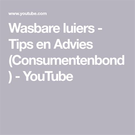 wasbare luiers tips en advies consumentenbond youtube kindness