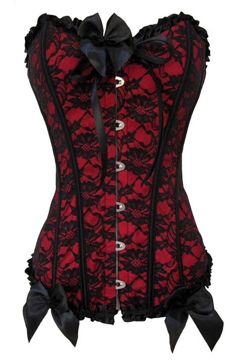 Buy Lace Corset Lace And Bows Burlesque Overbust