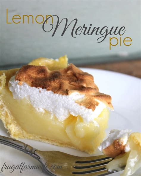 Easy Lemon Meringue Pie Recipe The Frugal Farm Wife