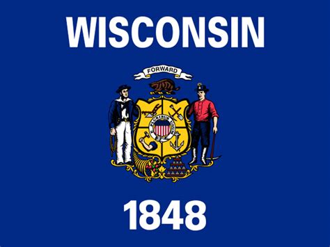 state flag  wisconsin usa american images