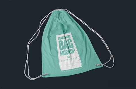 fabric drawstring bag mockup  designers graphic google tasty graphic designs