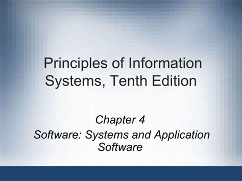 chapter  software
