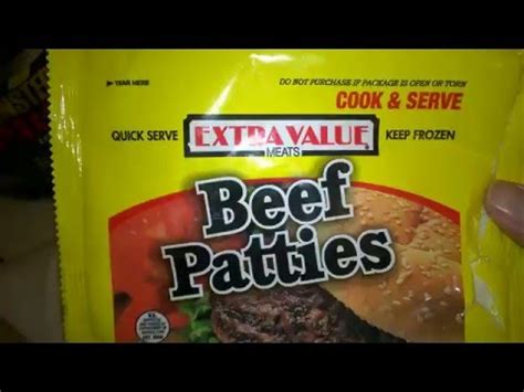 review  extra  beef patties   dollar tree youtube